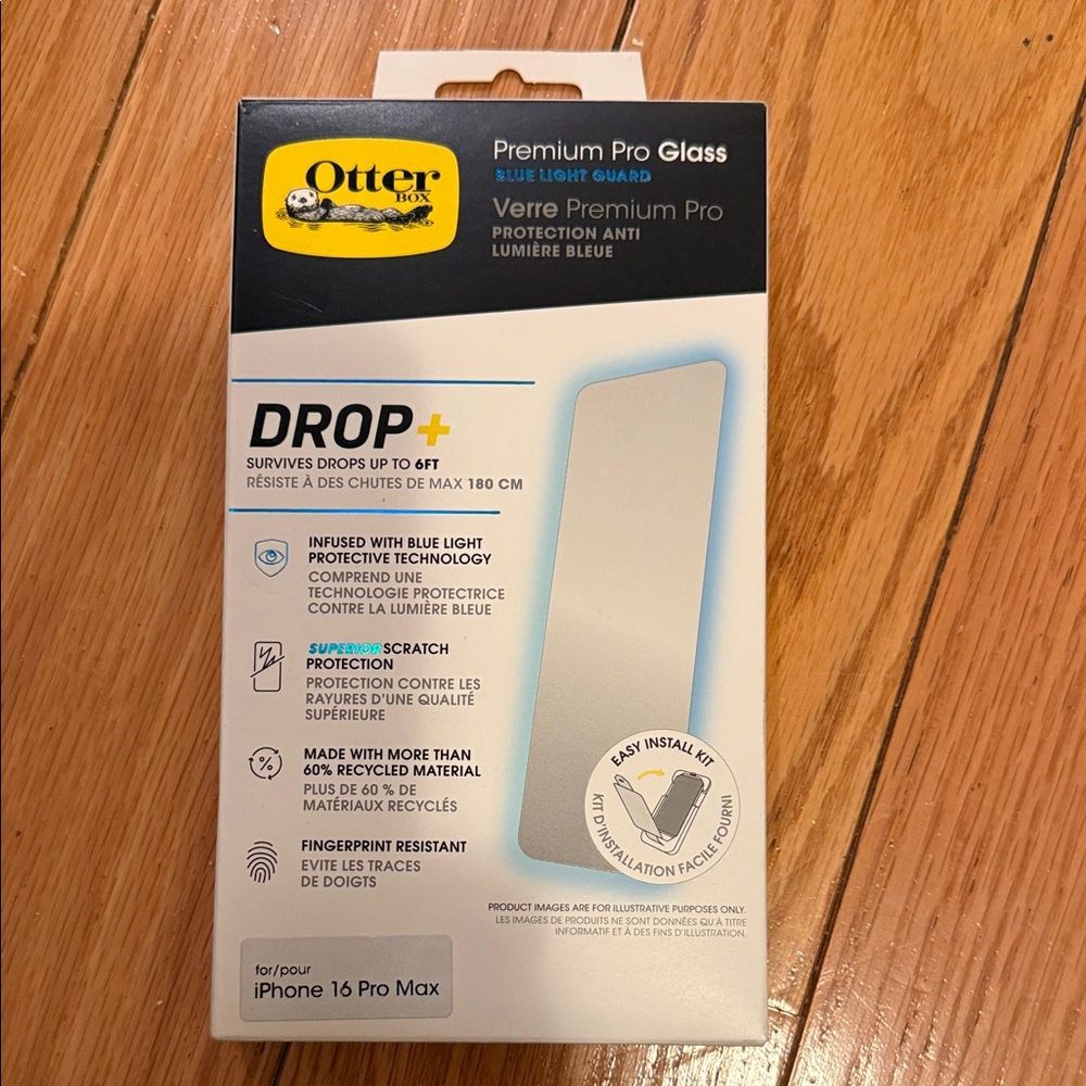 OtterBox Premium Pro Glass Screen Protector for iPhone 16 Pro Max -